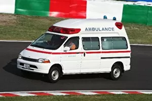 Images Dated 3rd October 2009: Formula One World Championship: Ambulance on the circuit