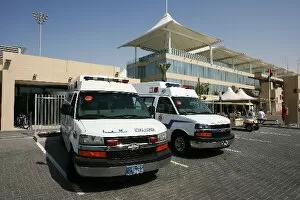Images Dated 29th October 2009: Formula One World Championship: Ambulances
