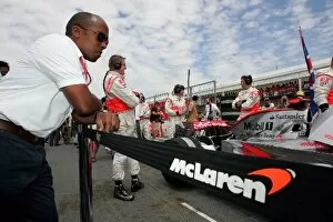 Images Dated 8th June 2008: Formula One World Championship: Anthony Hamilton on the grid