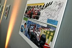 Images Dated 8th September 2005: Formula One World Championship: Artwork from the Michel Vaillant series of graphic novels