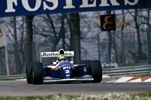 San Marino Collection: Formula One World Championship: Ayrton Senna continues testing the Williams FW16