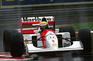 Belgium Collection: Formula One World Championship: Ayrton Senna McLaren MP4 / 7A finished the race in fifth position