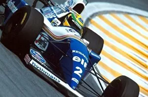 Formula One World Championship: Ayrton Senna Williams FW16 ran for most of the race in 2nd position until he spun out