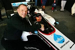Images Dated 3rd March 2004: Formula One World Championship: Bas Leinders Minardi Test Driver at the launch of the Minardi PS04B