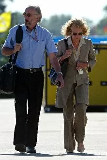 Images Dated 20th June 2004: Formula One World Championship: Bernard Ferguson Cosworth Racing and his wife in the paddock