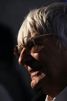 Black and White Images Collection: Formula One World Championship: Bernie Ecclestone CEO Formula One Group
