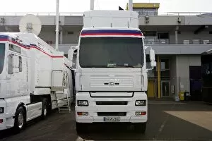 Images Dated 4th May 2006: Formula One World Championship: BMW Sauber transporters