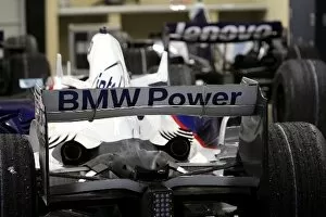 Formula One World Championship: BMW Sauber and Williams cars in scrutineering