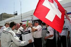 Images Dated 8th June 2008: Formula One World Championship: BMW team celebrations