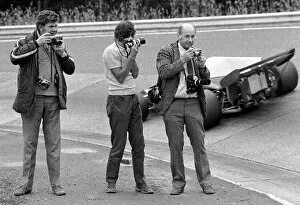 Images Dated 30th August 2001: Formula One World Championship: British Photographers, L to R: Maurice Rowe, Laurie Morton