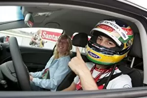 Images Dated 17th July 2008: Formula One World Championship: Bruno Senna iSport International takes passengers for a ride