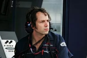 Images Dated 28th June 2006: Formula One World Championship: Ciaron Pilbeam, Race Engineer to Christian Klien Red Bull Racing