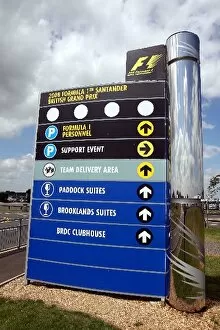 Images Dated 30th June 2008: Formula One World Championship: Circuit signage