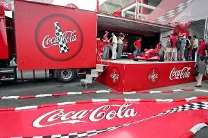 Images Dated 19th August 2005: Formula One World Championship: Coca-Cola Park in the merchandise area