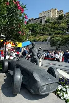 Images Dated 28th May 2003: Formula One World Championship: Commemorative bronze statue of five-times World Champion