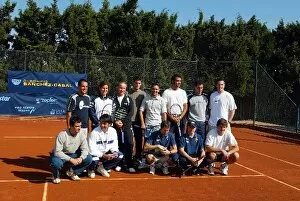 Images Dated 1st May 2003: Formula One World Championship: The competitors taking part in the tennis competition