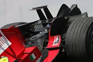 Images Dated 8th June 2008: Formula One World Championship: The damaged car of Kimi Raikkonen Ferrari F2008