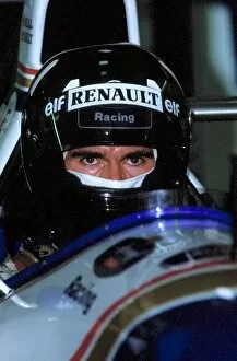 Images Dated 1st September 2006: Formula One World Championship: Damon Hill Williams Renault FW16 feels the heat whilst preparing