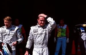 Formula One World Championship: David Coulthard Mclaren and Mika Hakkinen Mclaren
