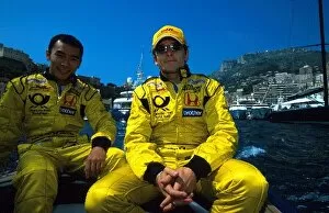 Images Dated 27th May 2002: Formula One World Championship: DHL Jordan Honda drivers Takuma Sato