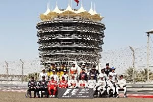 Bahrain Collection: Formula One World Championship: Drivers start of year photograph