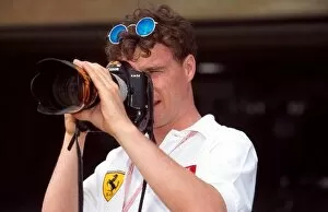 Formula One World Championship: Eddie Irvine Ferrari F310 gets the other side of the lens
