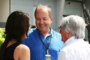 Images Dated 3rd April 2010: Formula One World Championship: Enrico Gelpi Automobile Club D Italia with Bernie Ecclestone CEO