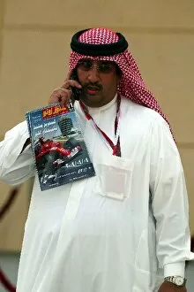 Formula One World Championship: His Excellency Shaikh Fawaz bin Mohammed Al Kalifah in the paddock
