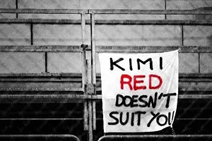 Sign Collection: Formula One World Championship: A fan doesn t fancy Kimi Raikkonen McLaren in red