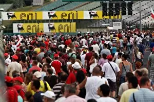 Images Dated 29th July 2009: Formula One World Championship: Fans enjoy walking on the track