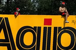 Images Dated 5th September 2005: Formula One World Championship: Fans on the hoardings
