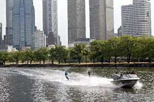 Lifestyle Gallery: Formula One World Championship: Felipe Massa shows off his water ski-ing skills along with Michelle Bryant