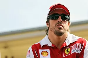 Images Dated 12th September 2010: Formula One World Championship: Fernando Alonso Ferrari on the drivers parade