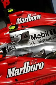 Images Dated 14th April 2007: Formula One World Championship: The Ferrari F2007s of Felipe Massa Ferrari