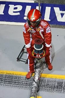 2008 Collection: Formula One World Championship: Ferrari mechanic