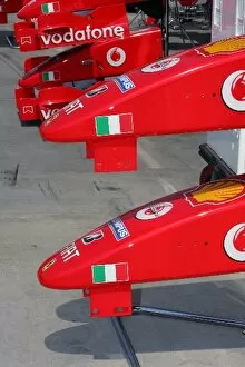 Images Dated 28th July 2005: Formula One World Championship: Ferrari nose cones