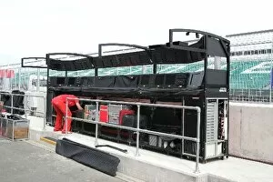 Images Dated 2nd July 2008: Formula One World Championship: Ferrari pit equipment