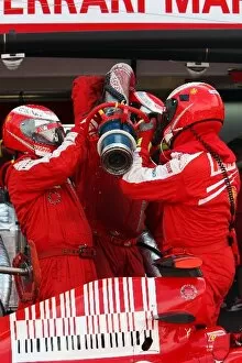 Images Dated 21st May 2009: Formula One World Championship: Ferrari refuel Felipe Massa Ferrari F2009