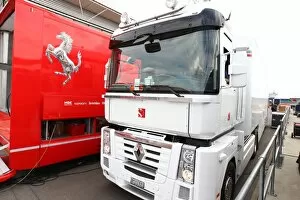 Formula One World Championship: Ferrari and Renault truck