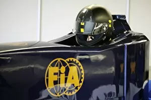 Circuit Ile Notre Dame Gallery: Formula One World Championship: FIA Safety Cell test unit with dummy