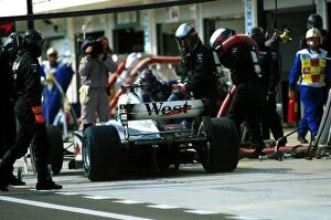 Fuel Collection: Formula One World Championship: Fifth place finisher Mika Hakkinen McLaren MP4 / 16 makes a mid
