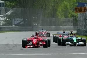 Images Dated 15th June 2003: Formula One World Championship: Fifth placed Rubens Barrichello Ferrari F2003-GA