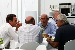 Images Dated 22nd August 2010: Formula One World Championship: Flavio Briatore talks with Nicholas Clarry