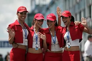 Images Dated 20th June 2008: Formula One World Championship: Fly Kingfisher Speed Divas