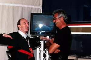Formula One World Championship: Frank Williams Williams Team Boss and Flavio Briatore Benetton F1 Boss, right