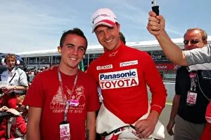 Images Dated 25th June 2006: Formula One World Championship: Frankie Muniz, Actor from Malcolm in the Middle with Ralf