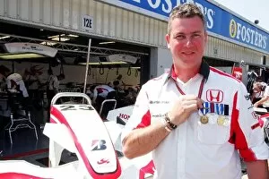 Images Dated 9th June 2006: Formula One World Championship: Gavin Noble Super Aguri F1 Team Radio Technician