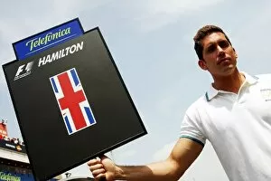 Formula One World Championship: Grid boy for Lewis Hamilton McLaren