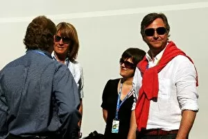 Montmelo Collection: Formula One World Championship: Harald Huisman, Driver Manager with his wife
