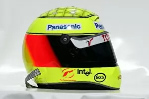 Images Dated 3rd March 2005: Formula One World Championship: The helmet of Ralf Schumacher Toyota